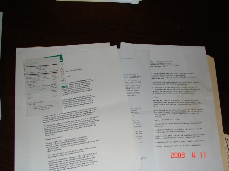 More Documents with Certified Mail Receipts
